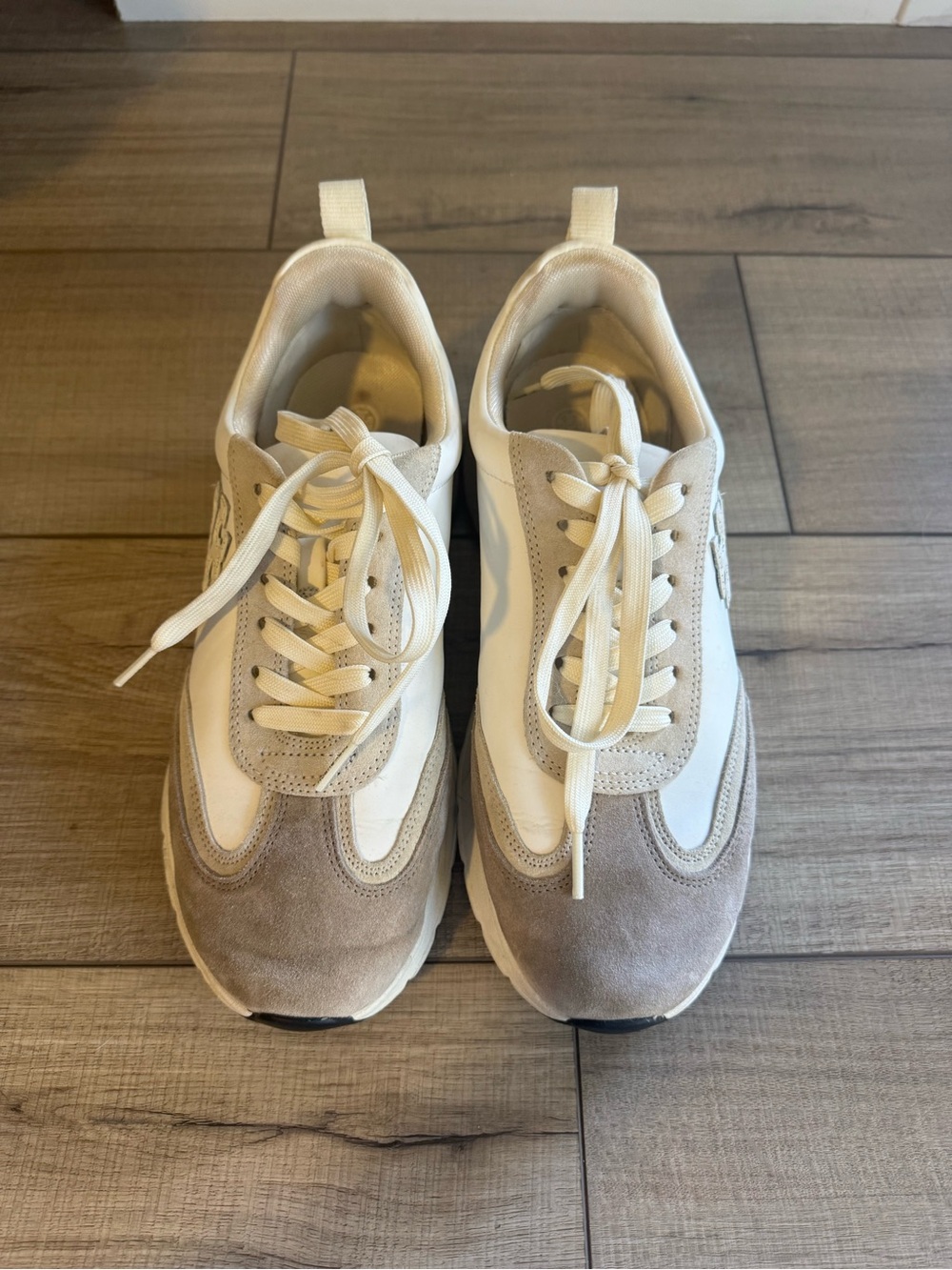 Tory Burch Cream and Taupe Women's Sneakers